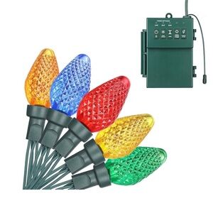 Christmas Lights, indoor/outdoor Battery Operated NWOT